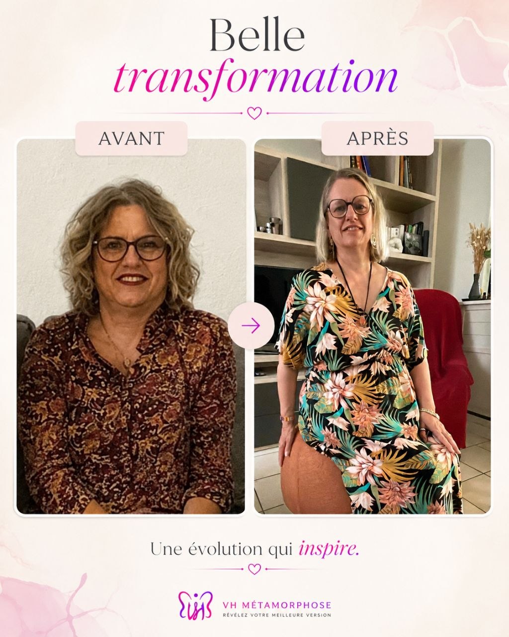 Belle transformation — avant / après
