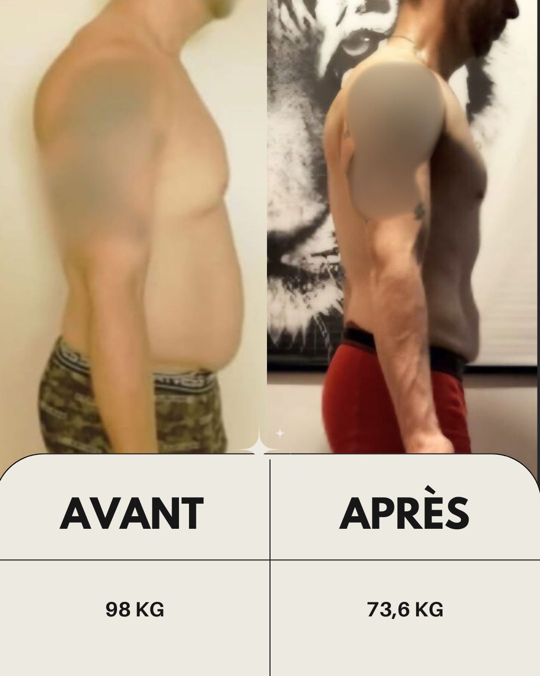 H. — 98 → 73,6 kg (profil)