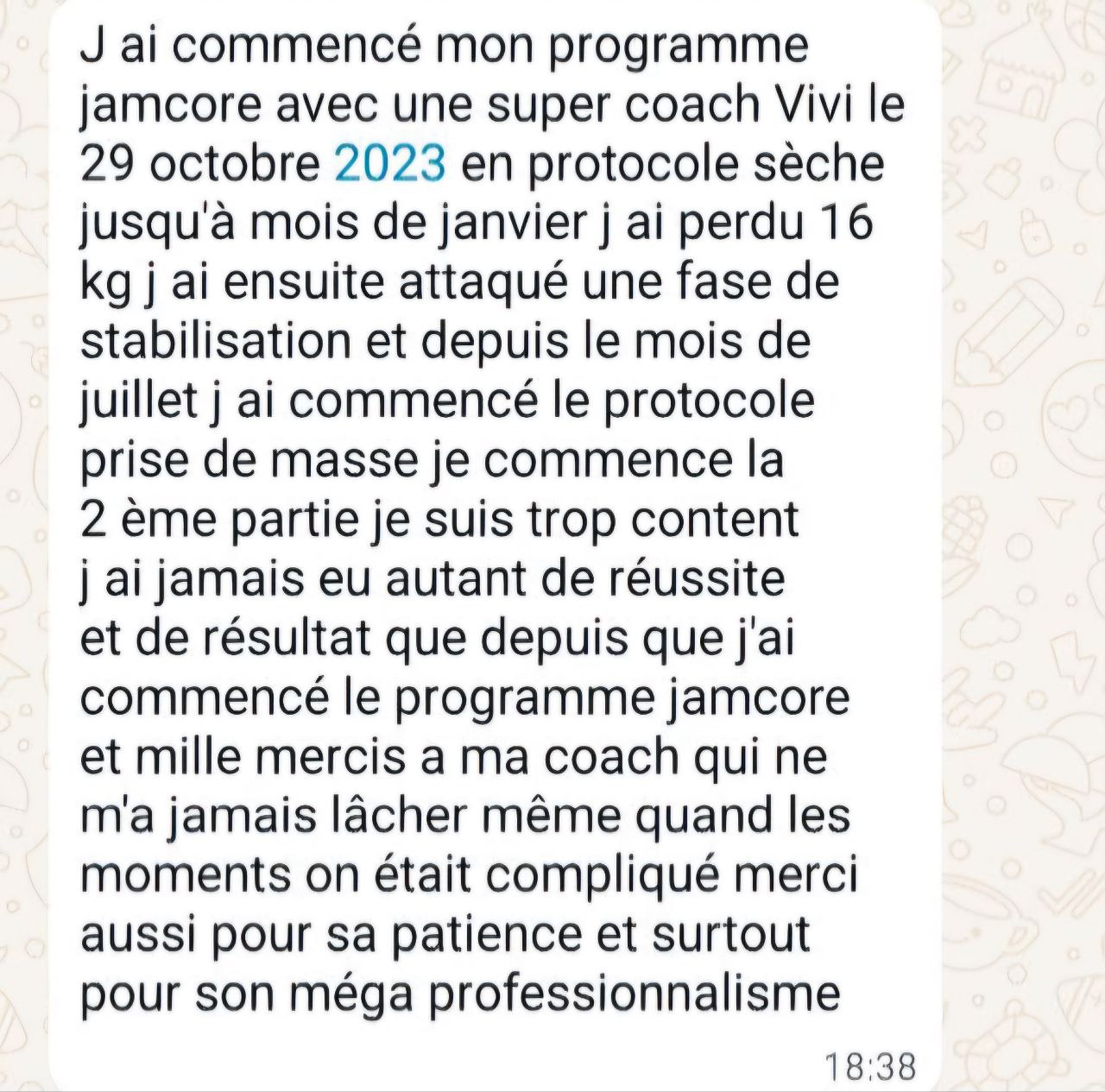 16 kg en sèche